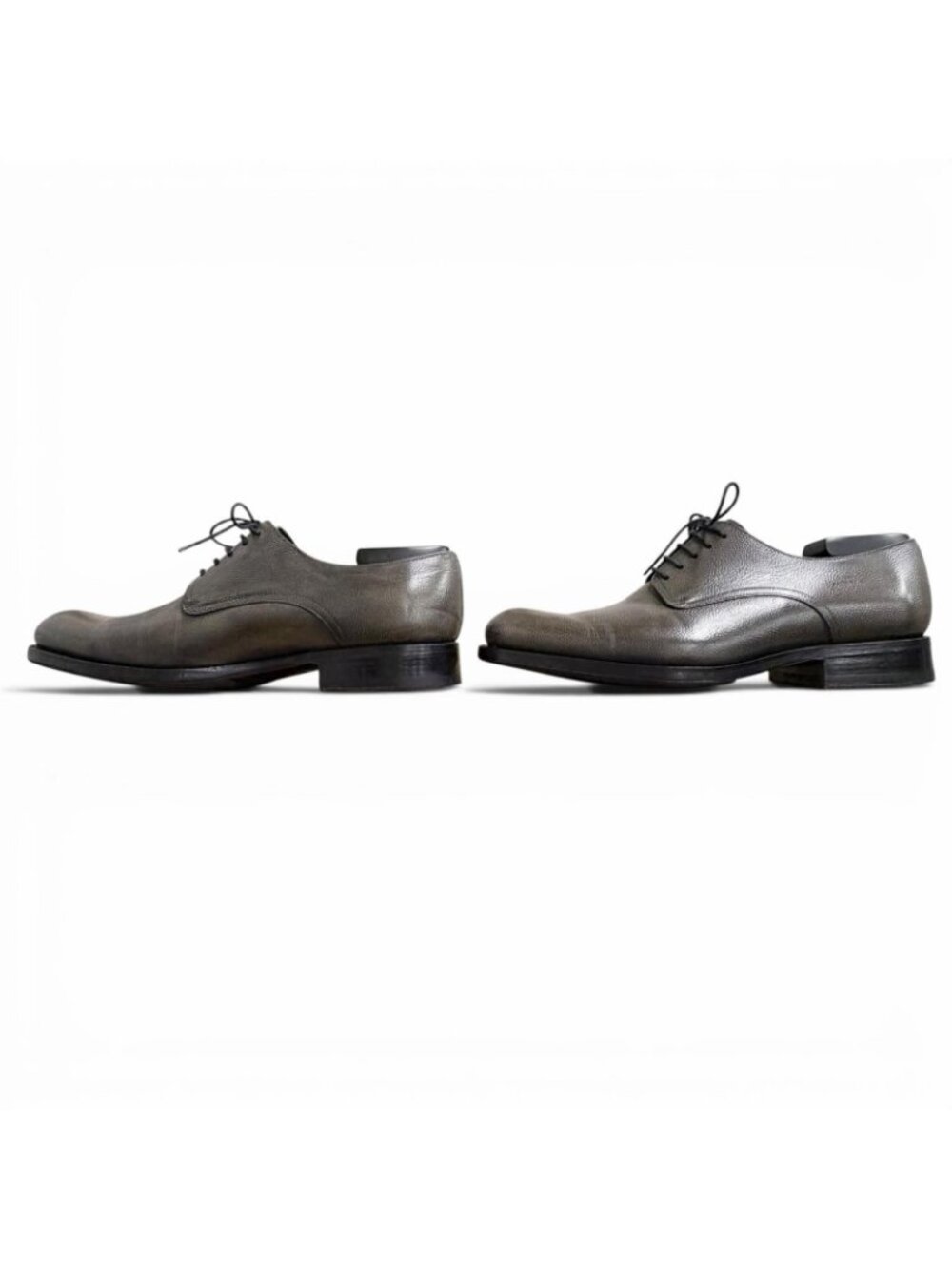 Dior Homme Lace Up Leather Shoes Business Gray - Picture 2 of 11